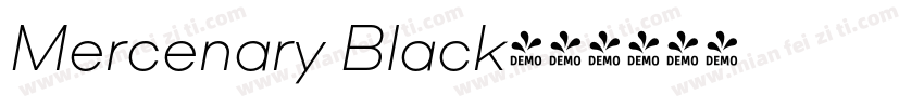 Mercenary Black字体转换